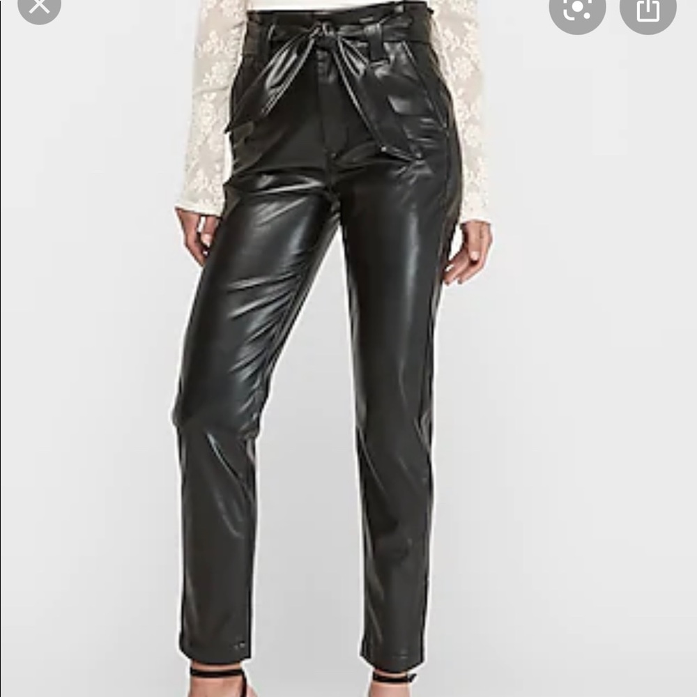 Express faux leather pants
